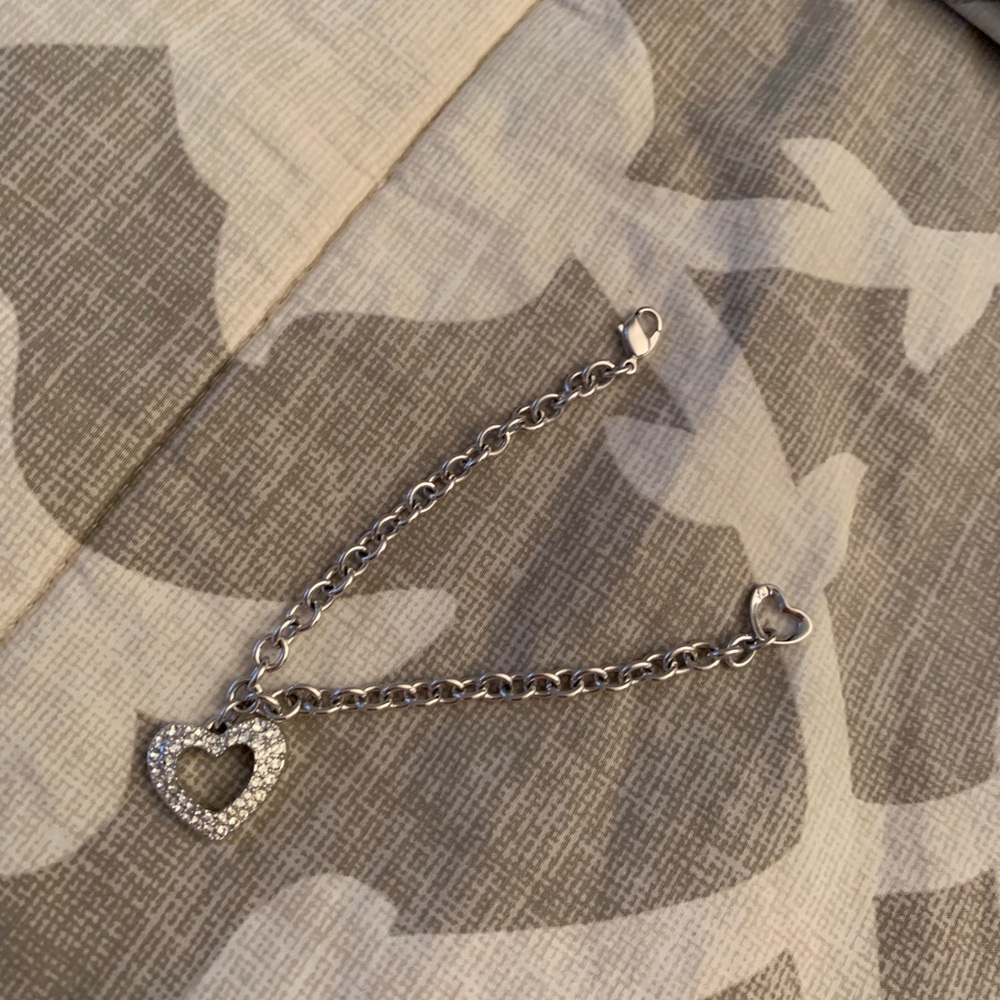 Swarovski crystal heart bracelet